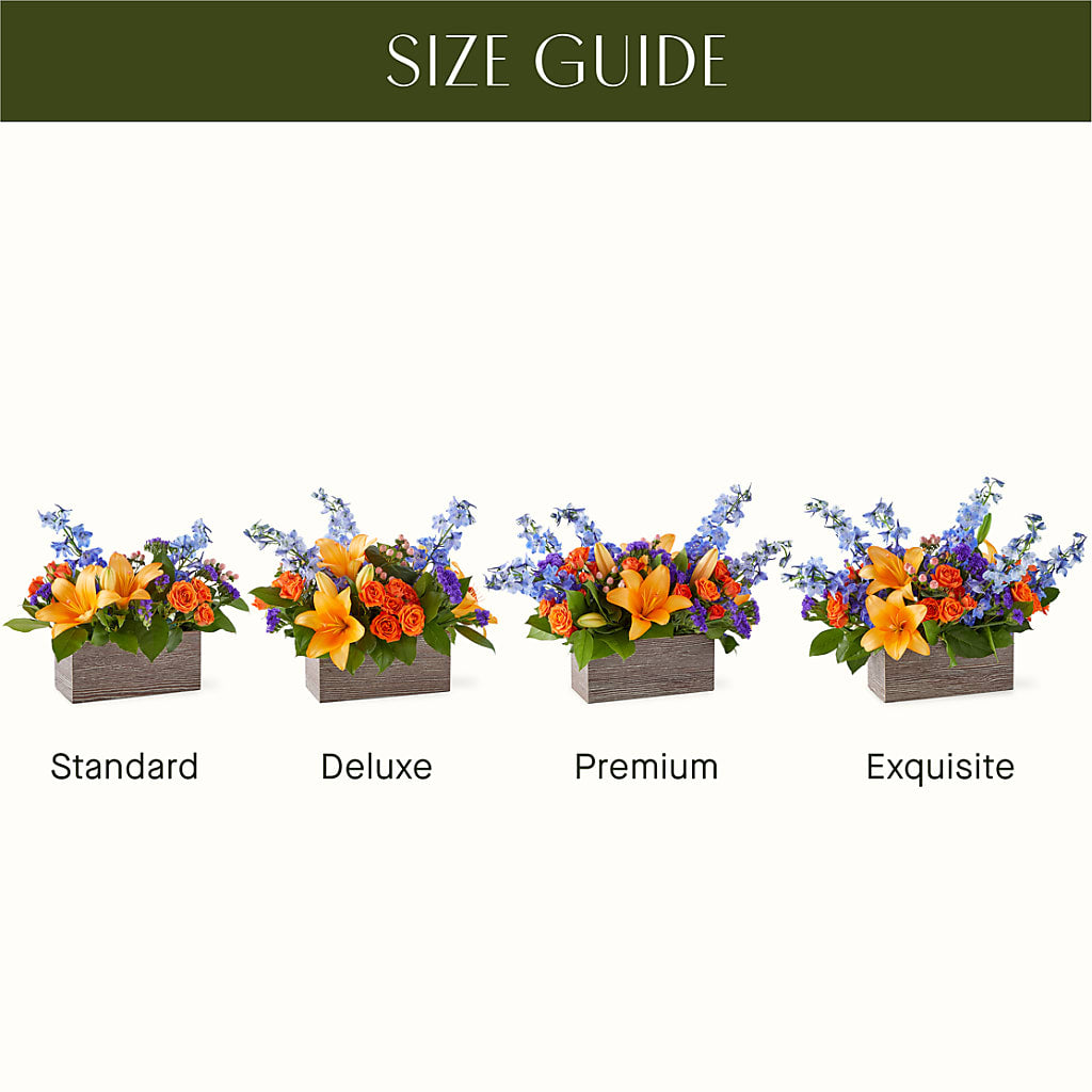 Radiant Citrus Box Bouquet – Charleston Cut Flower Company, Charleston WV