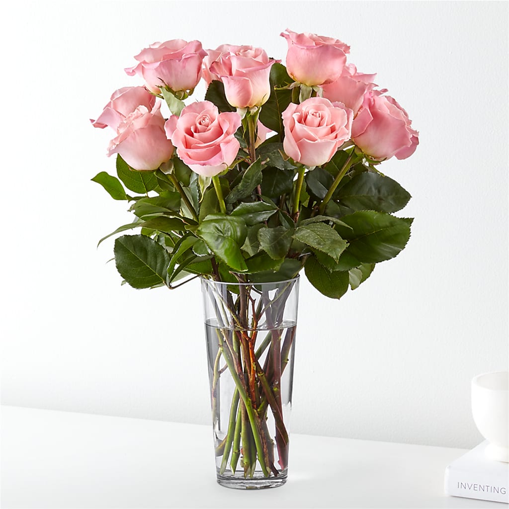 Long Stem Pink Rose Bouquet – Charleston Cut Flower Company, Charleston WV