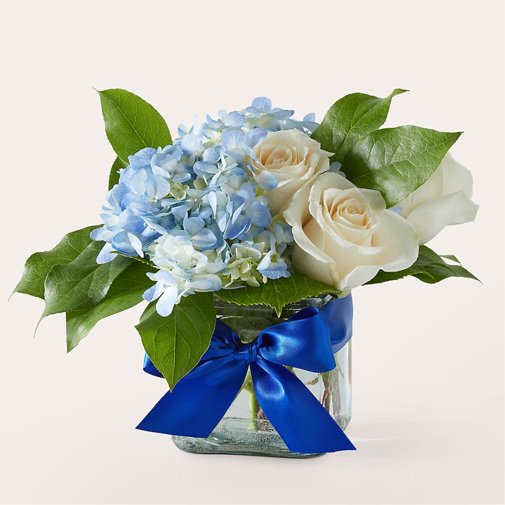 Sky Blue Delight Bouquet – Charleston Cut Flower Company, Charleston WV