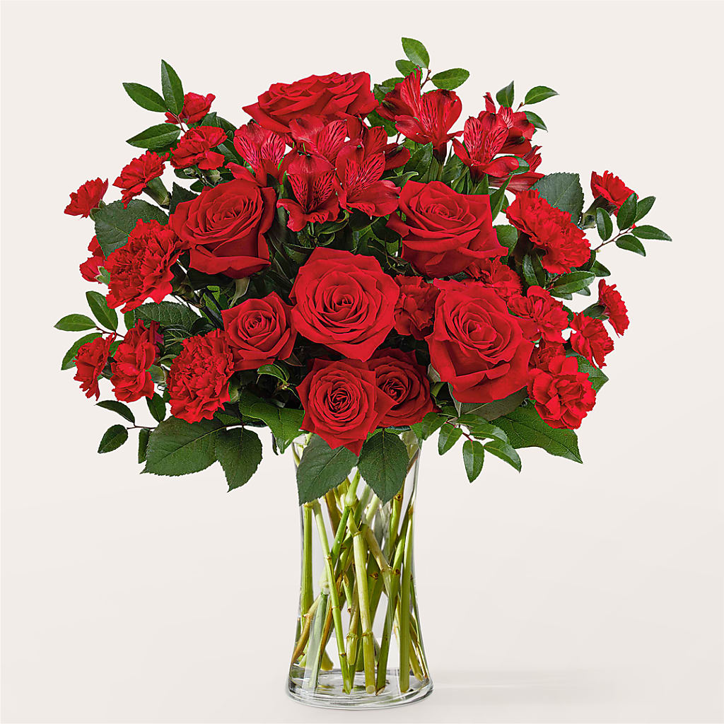 Brilliant Ruby Bouquet – Charleston Cut Flower Company, Charleston WV