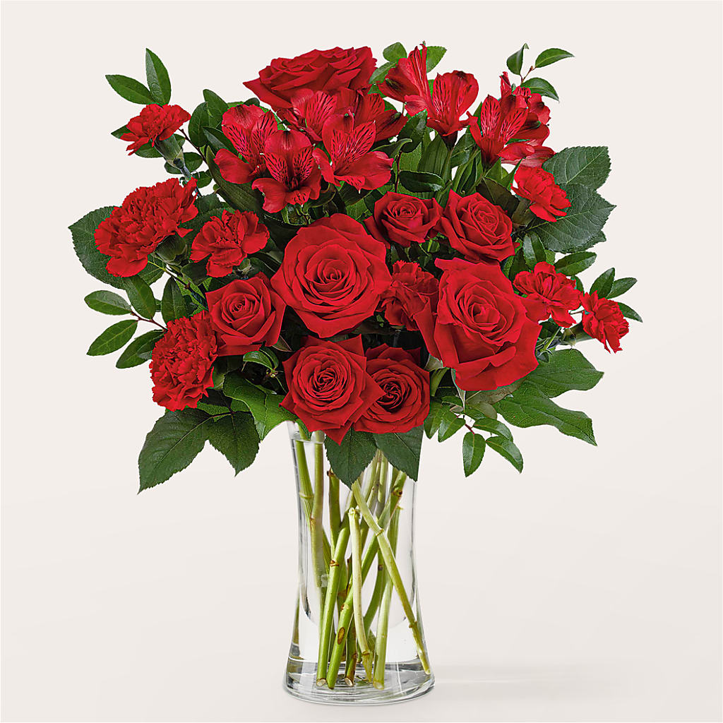 Brilliant Ruby Bouquet – Charleston Cut Flower Company, Charleston WV