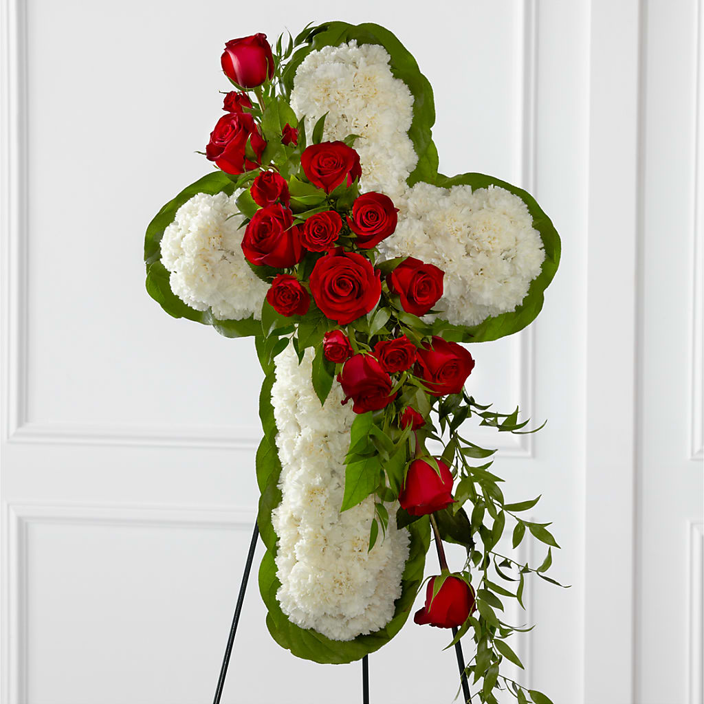 Floral Cross Easel – Charleston Cut Flower Company, Charleston WV