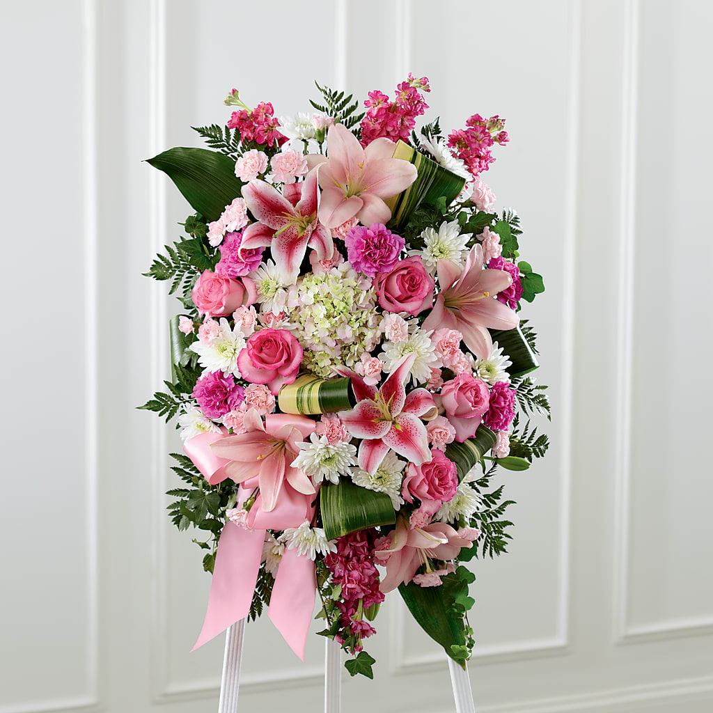 Comforting Standing Spray – Charleston Cut Flower Company, Charleston WV