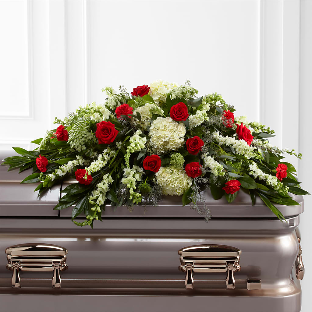 Sincerity Casket Spray – Charleston Cut Flower Company, Charleston WV