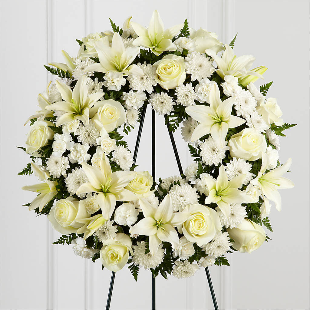Treasured Tribute Wreath – Charleston Cut Flower Company, Charleston WV