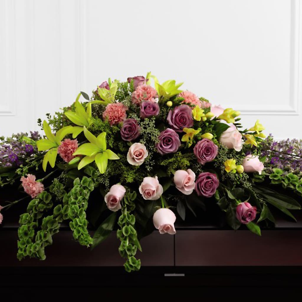 Forever Beloved Casket Spray – Charleston Cut Flower Company, Charleston WV