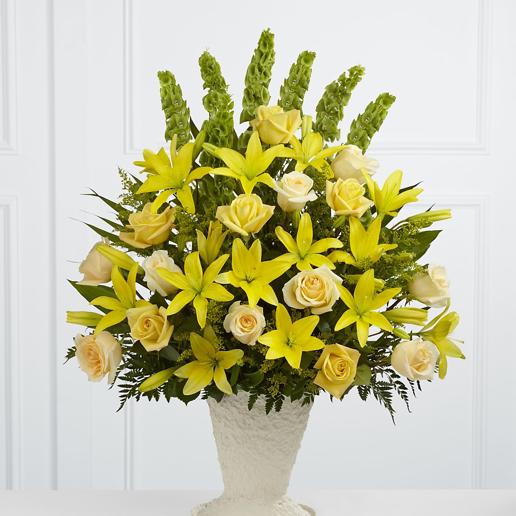 Golden Memories Arrangement – Charleston Cut Flower Company, Charleston WV