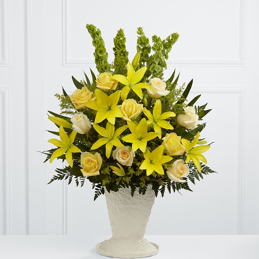 Golden Memories Arrangement – Charleston Cut Flower Company, Charleston WV