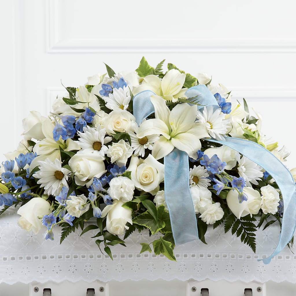 Tender Treasure Casket Spray – Charleston Cut Flower Company, Charleston WV