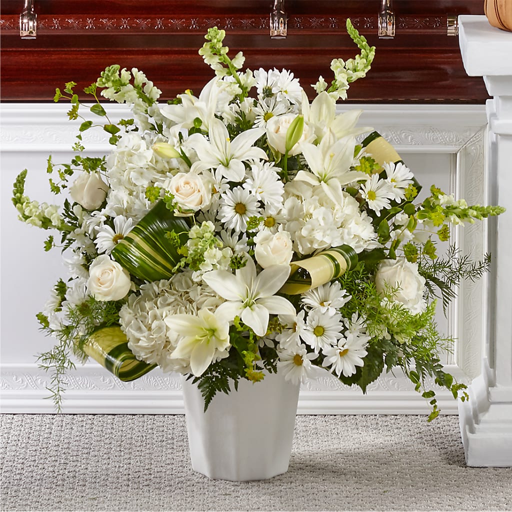 Thoughts of Tranquility Floor Basket – Charleston Cut Flower Company, Charleston WV
