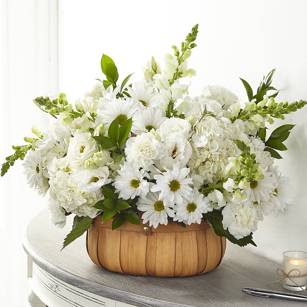 Pure Ivory Basket – Charleston Cut Flower Company, Charleston WV