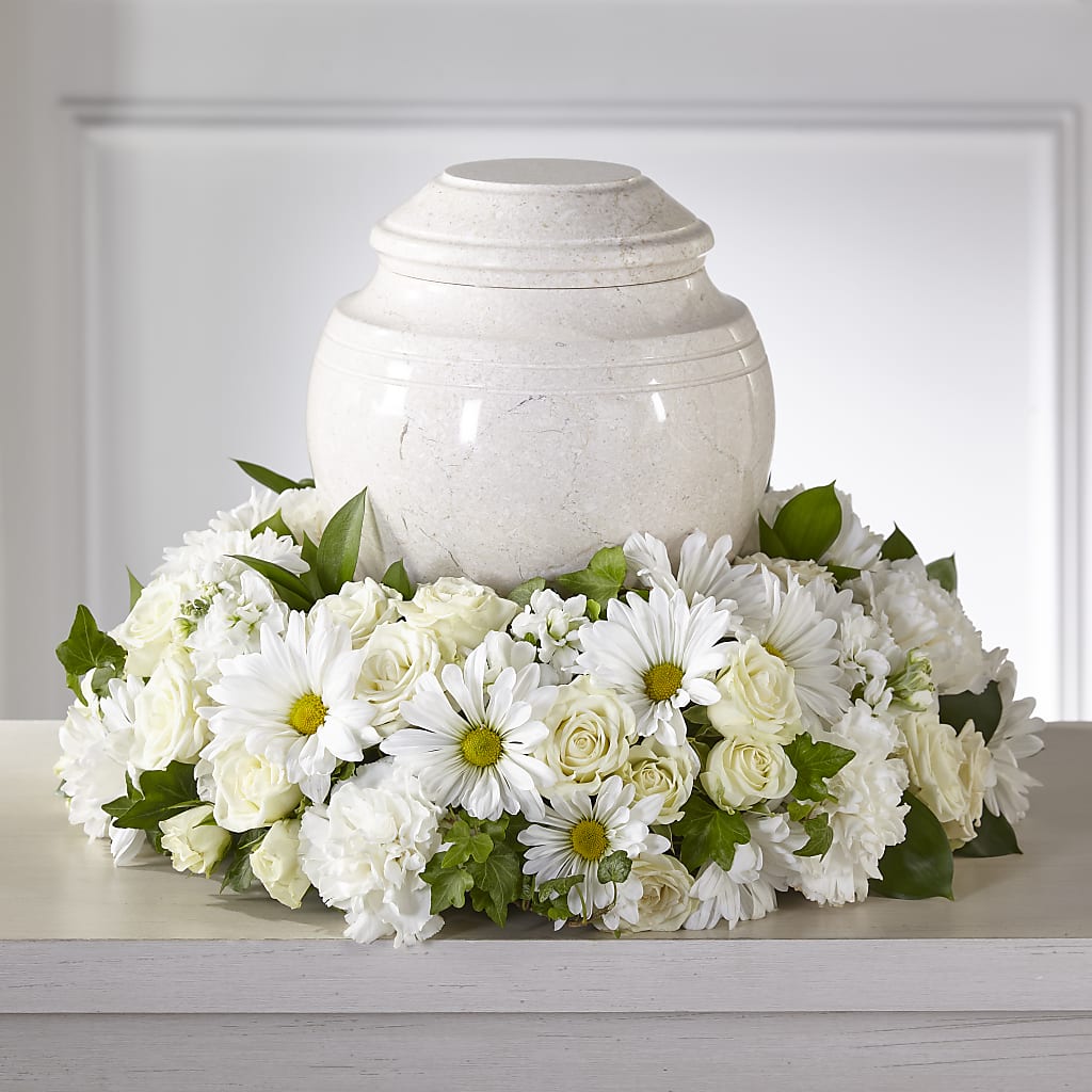 Ivory Gardens Cremation Adornment – Charleston Cut Flower Company, Charleston WV