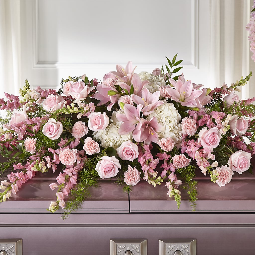 Life & Remembrance Casket Spray – Charleston Cut Flower Company, Charleston WV