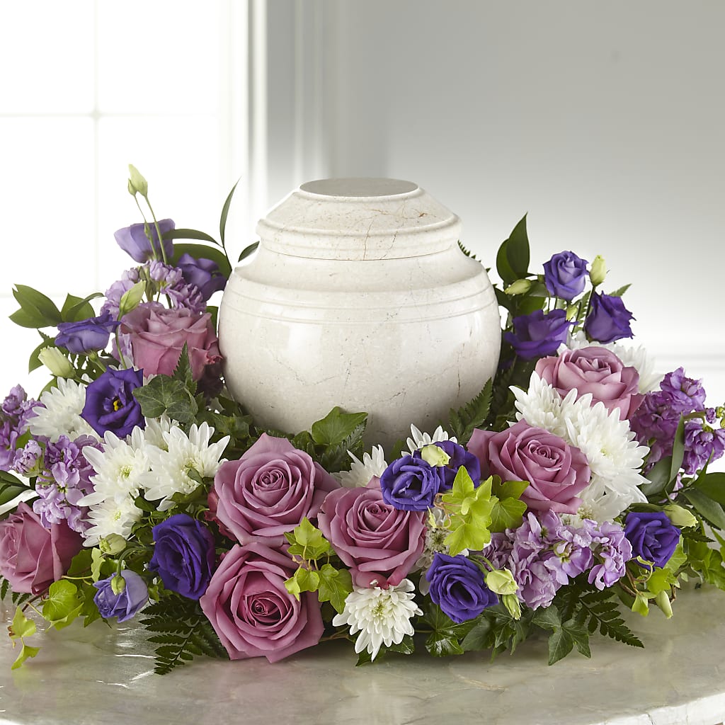Blooming Sympathy Cremation Adornment – Charleston Cut Flower Company, Charleston WV