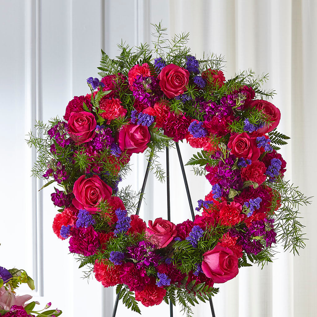 Calming Colors Wreath – Charleston Cut Flower Company, Charleston WV