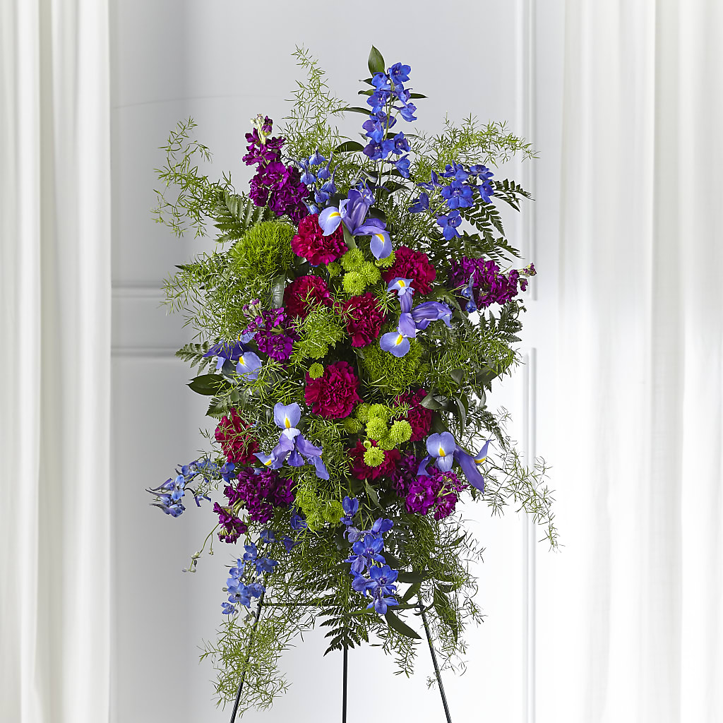Heavenly Skies Standing Spray – Charleston Cut Flower Company, Charleston WV