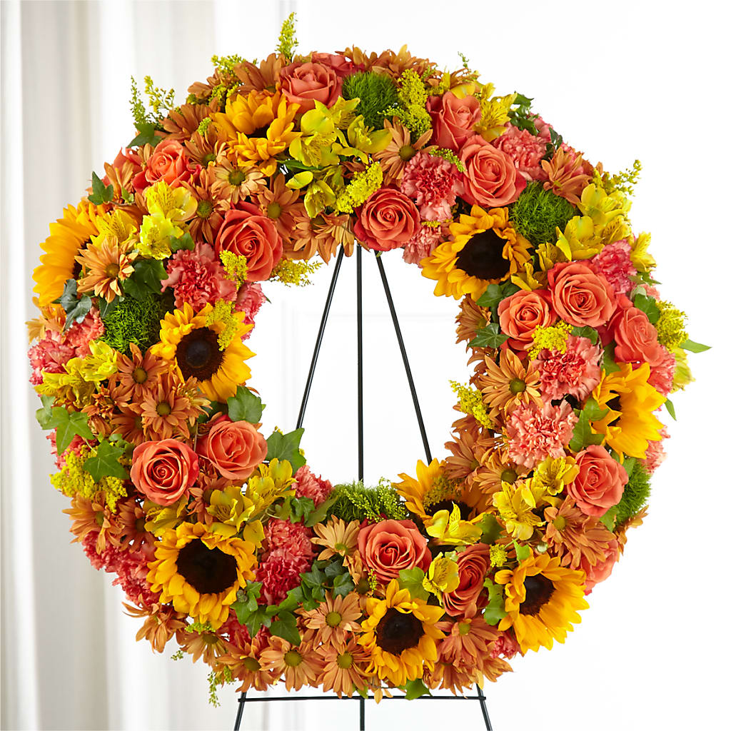 Autumnal Memories Wreath (Standard) – Charleston Cut Flower Company, Charleston WV