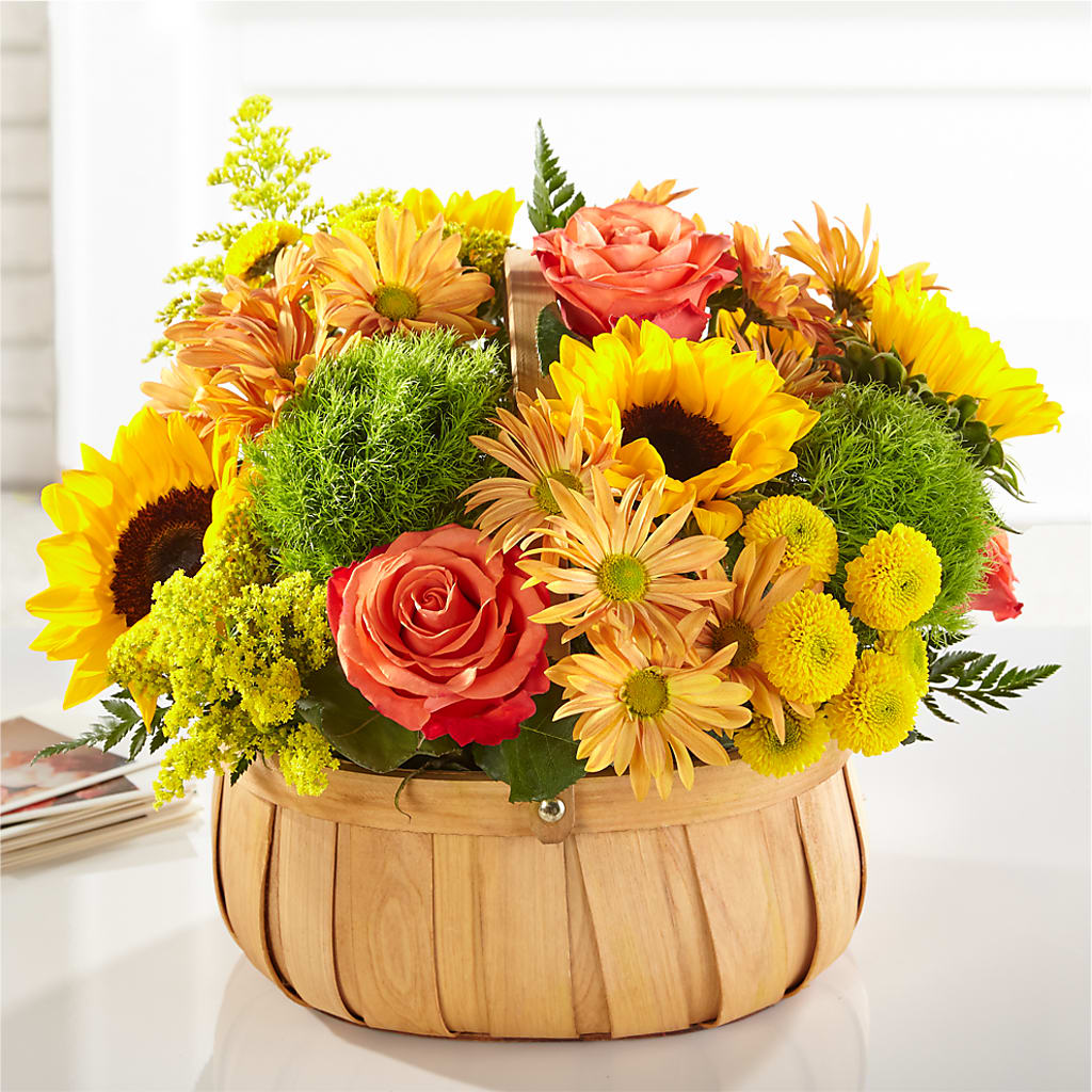 Harvest Sunflower Basket – Charleston Cut Flower Company, Charleston WV