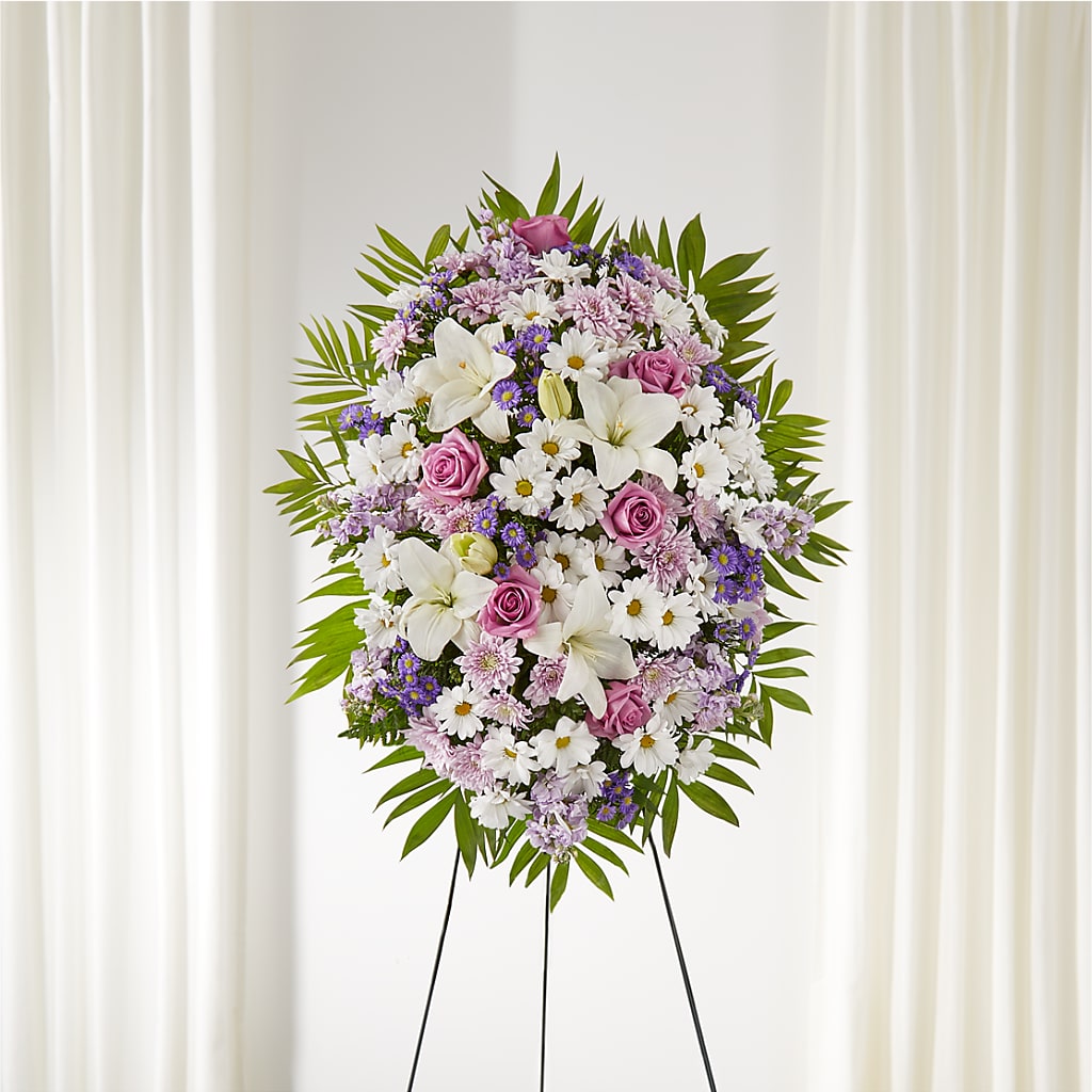 Surrounded by Love Standing Spray – Charleston Cut Flower Company, Charleston WV