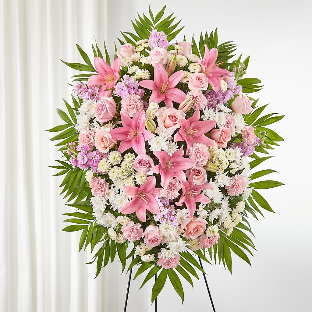 Offering Solace Standing Spray – Charleston Cut Flower Company, Charleston WV