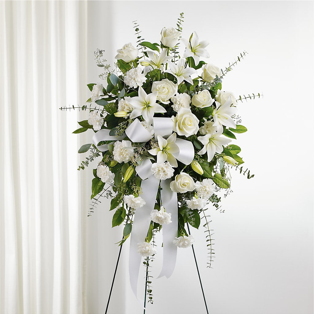 With Care Standing Spray – Charleston Cut Flower Company, Charleston WV