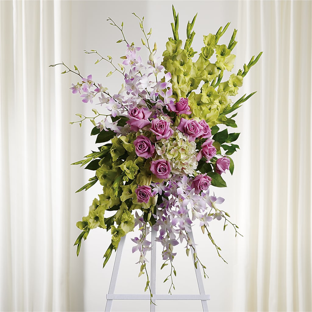 Lasting Legacy Standing Spray – Charleston Cut Flower Company, Charleston WV