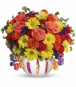 Teleflora's Brilliant Birthday Blooms by CCF – Charleston Cut Flower Company, Charleston WV