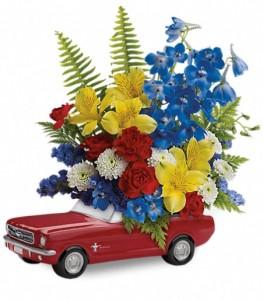 Teleflora's 65 Ford Mustang by CCF – Charleston Cut Flower Company, Charleston WV