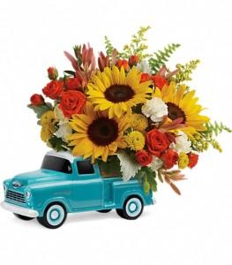 Telelfora's 55 Chevy Pickup by CCF – Charleston Cut Flower Company, Charleston WV