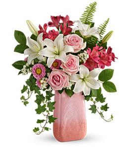 Teleflora's Pink-n-Peach Paradise by CCF – Charleston Cut Flower Company, Charleston WV