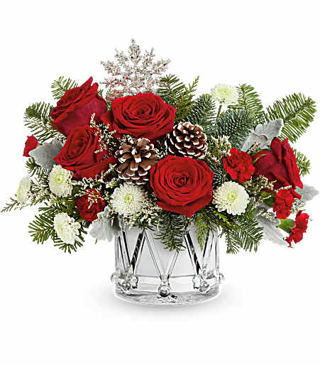 Teleflora's Little Drummer Joy by CCF – Charleston Cut Flower Company, Charleston WV