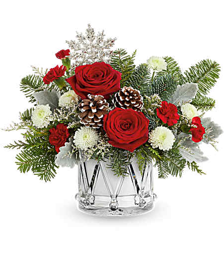 Teleflora's Little Drummer Joy by CCF – Charleston Cut Flower Company, Charleston WV