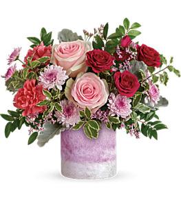 Teleflora's Washed in Pink by CCF – Charleston Cut Flower Company, Charleston WV