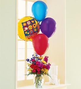 Balloons and a Boost - by Charleston Cut Flower Co. – Charleston Cut Flower Company, Charleston WV
