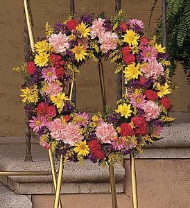 Eternity Wreath - by Charleston Cut Flower Co. – Charleston Cut Flower Company, Charleston WV