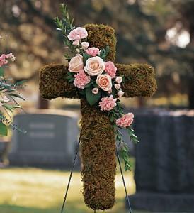 Pink Bouquet Cross - by Charleston Cut Flower Co. – Charleston Cut Flower Company, Charleston WV