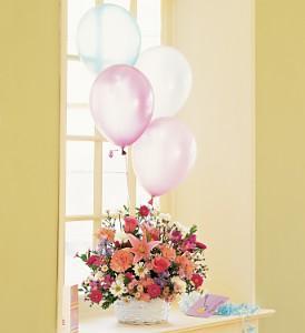 Birthday Balloon Basket - by Charleston Cut Flower Co. – Charleston Cut Flower Company, Charleston WV