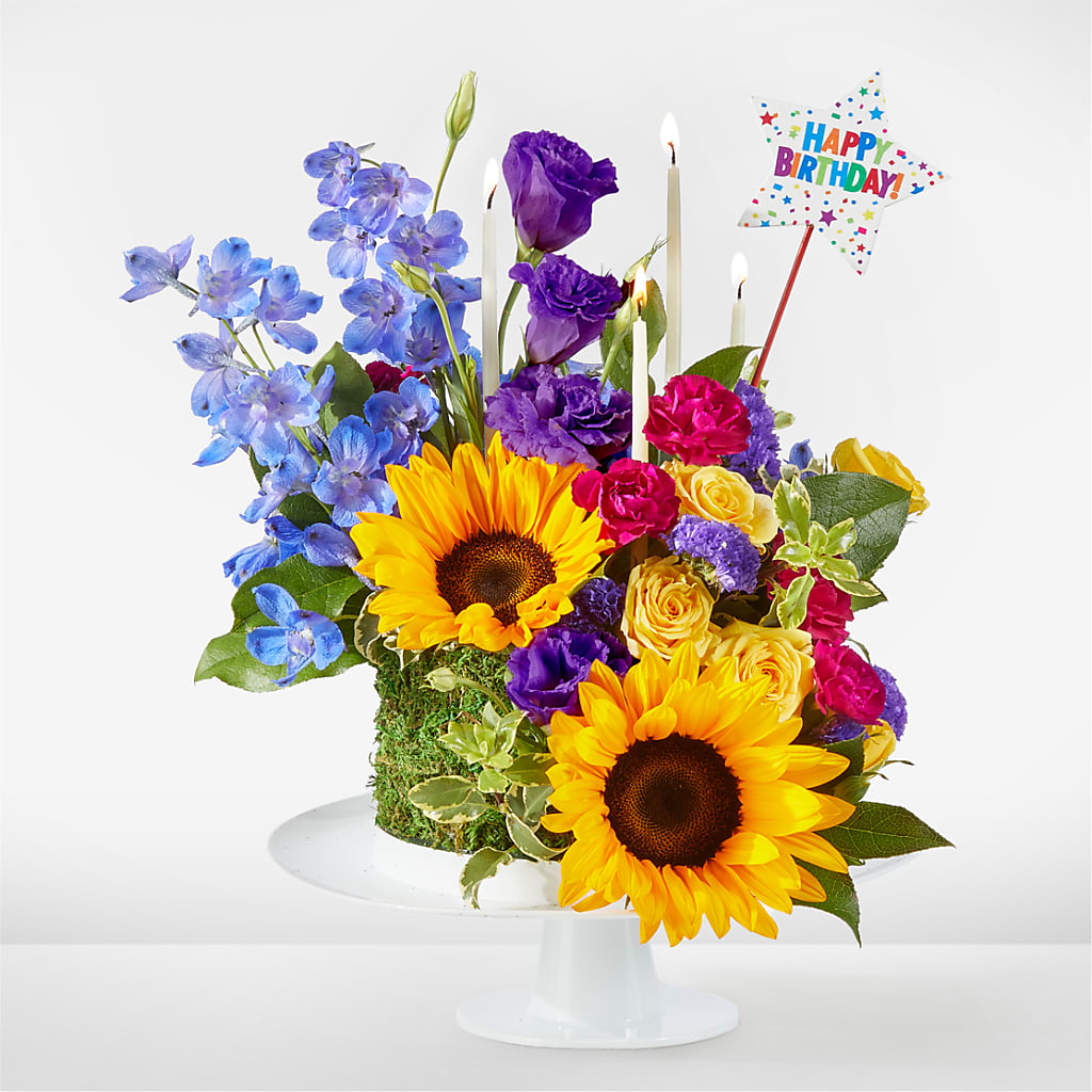 Star of the Day Floral Cake – Charleston Cut Flower Company, Charleston WV