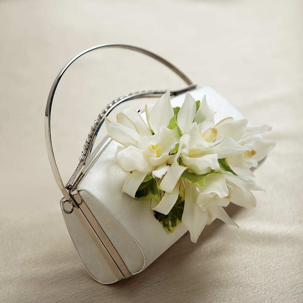 White Purse Decor – Charleston Cut Flower Company, Charleston WV