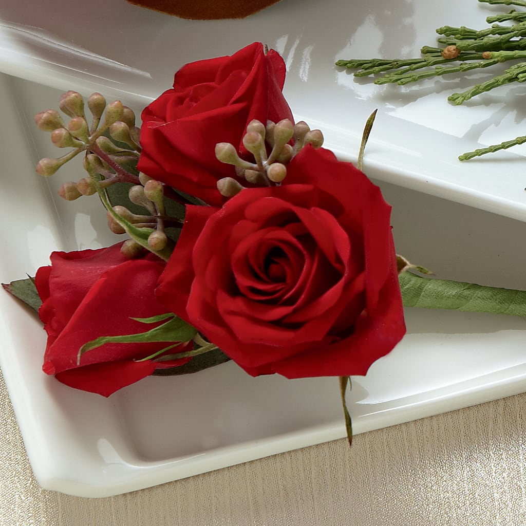 Red Spray Rose Boutonniere – Charleston Cut Flower Company, Charleston WV