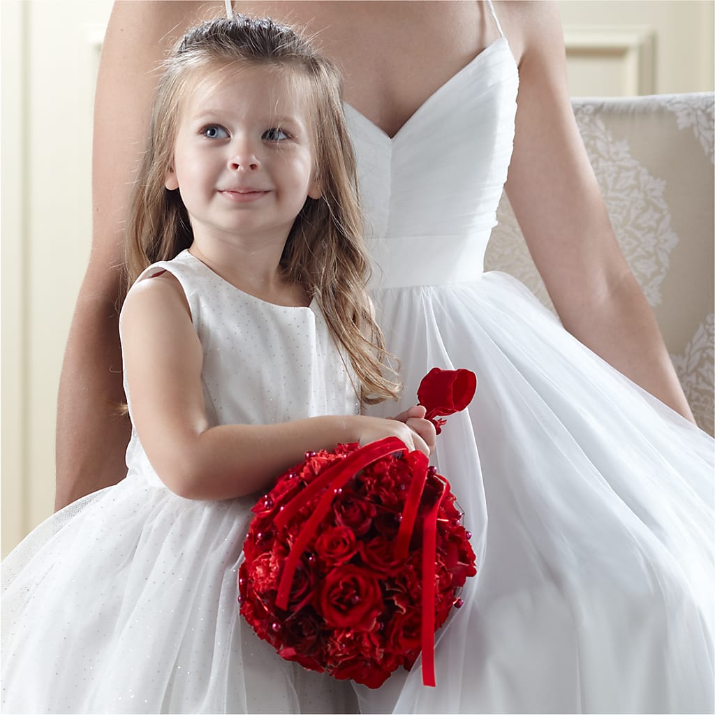 Pure at Heart Flower Girl Arrangement – Charleston Cut Flower Company, Charleston WV