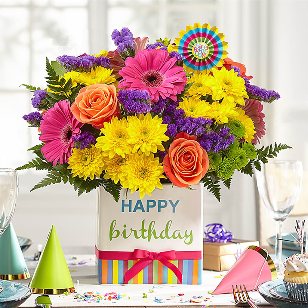 Birthday Brights Bouquet –  Charleston Cut Flower Company, Charleston WV