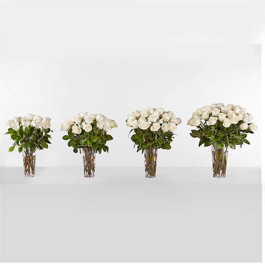 Long Stem White Rose Bouquet –  Charleston Cut Flower Company, Charleston WV