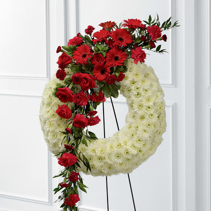 Graceful Tribute Wreath –  Charleston Cut Flower Company, Charleston WV