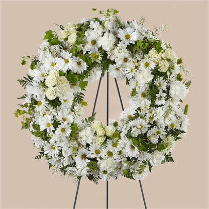 Faithful Wishes Wreath –  Charleston Cut Flower Company, Charleston WV