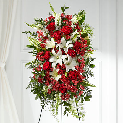 Everlasting Memory Standing Spray –  Charleston Cut Flower Company, Charleston WV