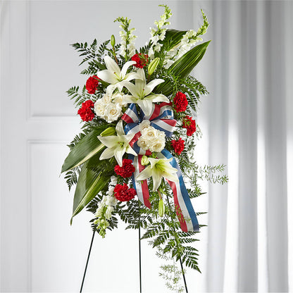 Stars of Life Standing Spray –  Charleston Cut Flower Company, Charleston WV