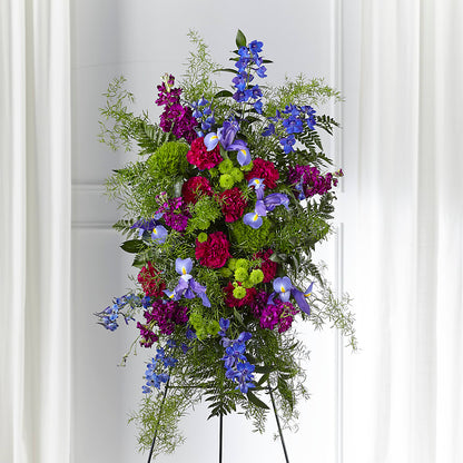 Heavenly Skies Standing Spray –  Charleston Cut Flower Company, Charleston WV