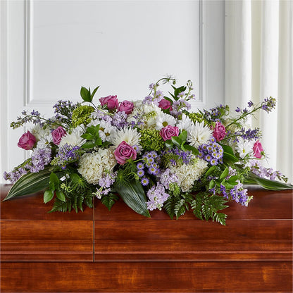 Meadows of Serenity Casket Spray –  Charleston Cut Flower Company, Charleston WV