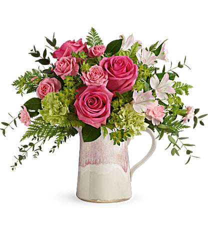 Teleflora's Heart Stone Pitcher by CCF